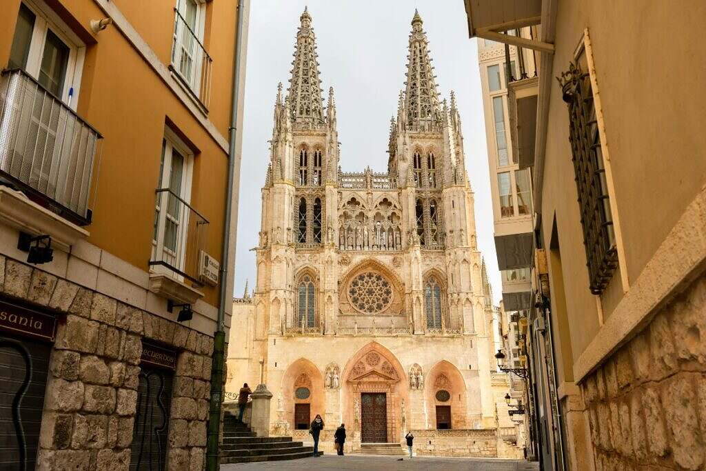 Gotisk kyrka i Valencia, Spanien.